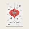 1035fkugel031000x1000  Avayves Feine Papeterie Und Geschenke Für Babys Und Kids Postkarte Weihnachtskugel rot