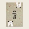 Karte Ich denke an dich hunde