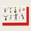 2232athletickids1000x1000 Avayves Feine Papeterie Und Geschenke Für Babys Und Kids Karte Sport Athletics Turnen gymnastic running