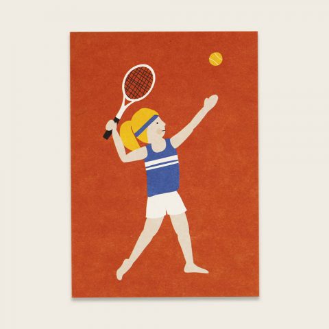 Karte Tennis Mädchen Girl