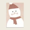 1181schneemannrose1000x1000  Avayves Feine Papeterie Und Geschenke Für Babys Und Kids Karte Schneemann Snowman