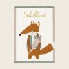 Karte Fuchs Schulkind
