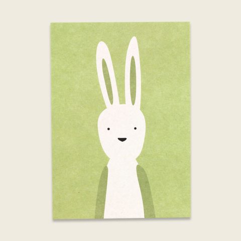 Karte card Rabbit Hase Ostern Easter