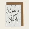 2283yippieyeah1000x1000  Avayves Feine Papeterie Und Geschenke Für Babys Und Kids Karte Yippie yeah