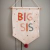 7178wallhangingbigsis  Avayves Feine Papeterie Und Geschenke Für Babys Und Kids Wandbehang Wall Hanger big sister