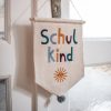 7182wallhangingschulkindsonne  Avayves Feine Papeterie Und Geschenke Für Babys Und Kids Wall Hanger Wandbehang Wimpel Schulkind