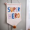 7183wallhangingsuperhero  Avayves Feine Papeterie Und Geschenke Für Babys Und Kids Wall Hanger Wall Hanging Pennant Superhero