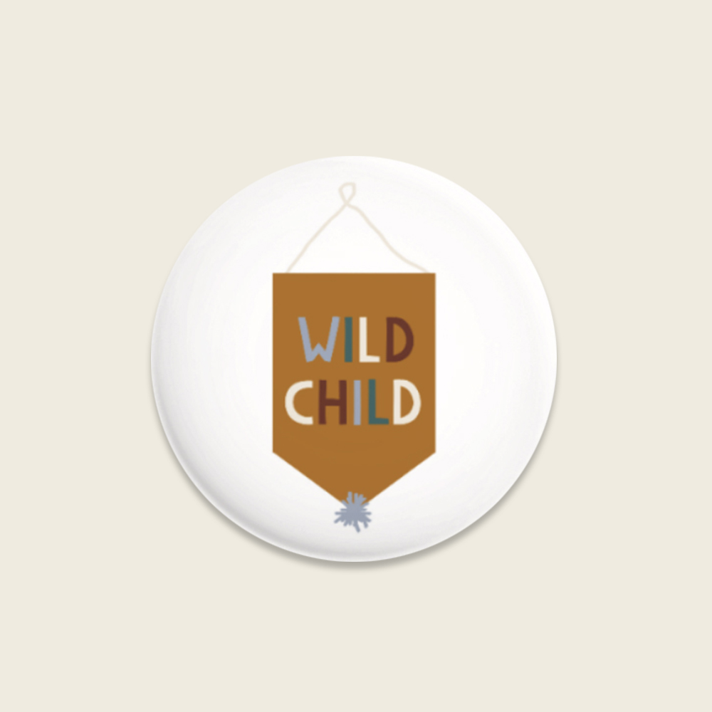 Badge Button Wild Child