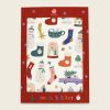 5590stickerxmasbunt1000x1000 Avayves Feine Papeterie Und Geschenke Für Babys Und Kids Sticker Kleber Bilder Weihnachten Socken Stiefel Schneekugel