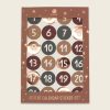 Zahlensticker Advent Geschenke Numbers kupfer