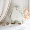 7265babyrattlepenguinmintgreen01  Avayves Feine Papeterie Und Geschenke Für Babys Und Kids Babyrassel Pinguin Strick