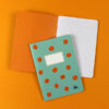 5759heftkariertsmileyhellblauorange01  Avayves Feine Papeterie Und Geschenke Für Babys Und Kids