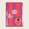 4164einladungssetsmileystripesviolettkoralleflieder011000x1000 Avayves Feine Papeterie Und Geschenke Für Babys Und Kids