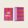 4164einladungssetsmileystripesviolettkoralleflieder031000x1000 Avayves Feine Papeterie Und Geschenke Für Babys Und Kids