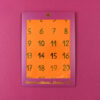 4163adventcalendarstickerfuchsiaorange  Avayves Feine Papeterie Und Geschenke Für Babys Und Kids