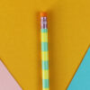 5851bleistiftstripesmintgelb02 Avayves Feine Papeterie Und Geschenke Für Babys Und Kids