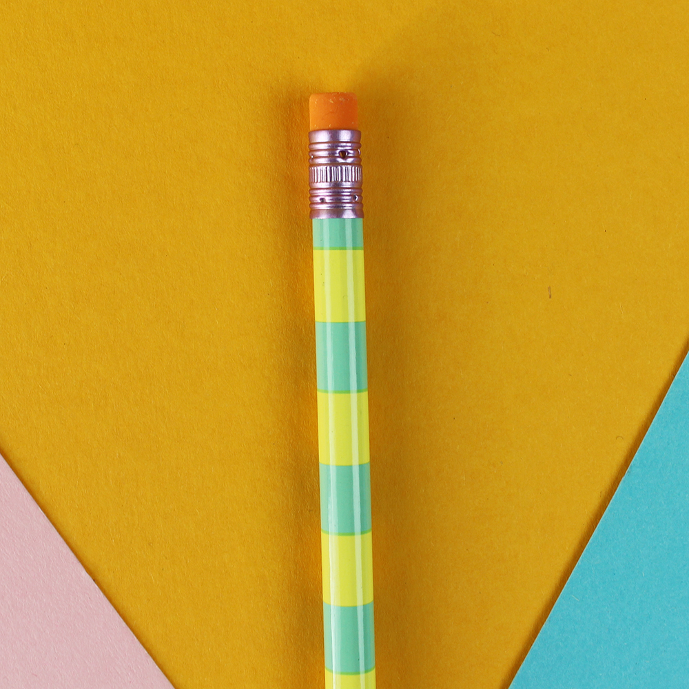 5851bleistiftstripesmintgelb02 Avayves Feine Papeterie Und Geschenke Für Babys Und Kids