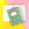 5876notizheftflowersmintrosegelb Avayves Feine Papeterie Und Geschenke Für Babys Und Kids