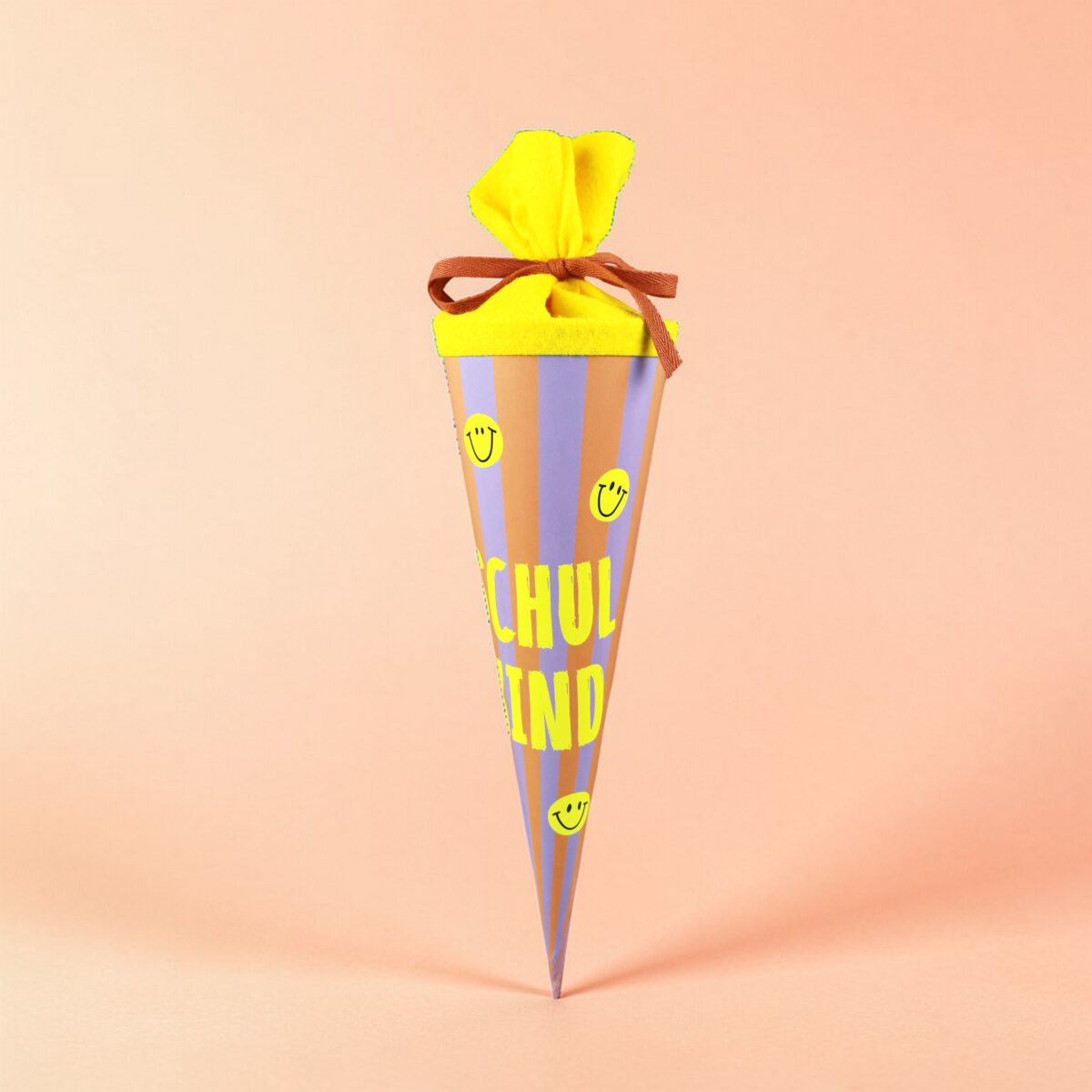 5680schultuete35streifenlachsfliederneongelb2 Kopie Avayves Feine Papeterie Und Geschenke Für Babys Und Kids