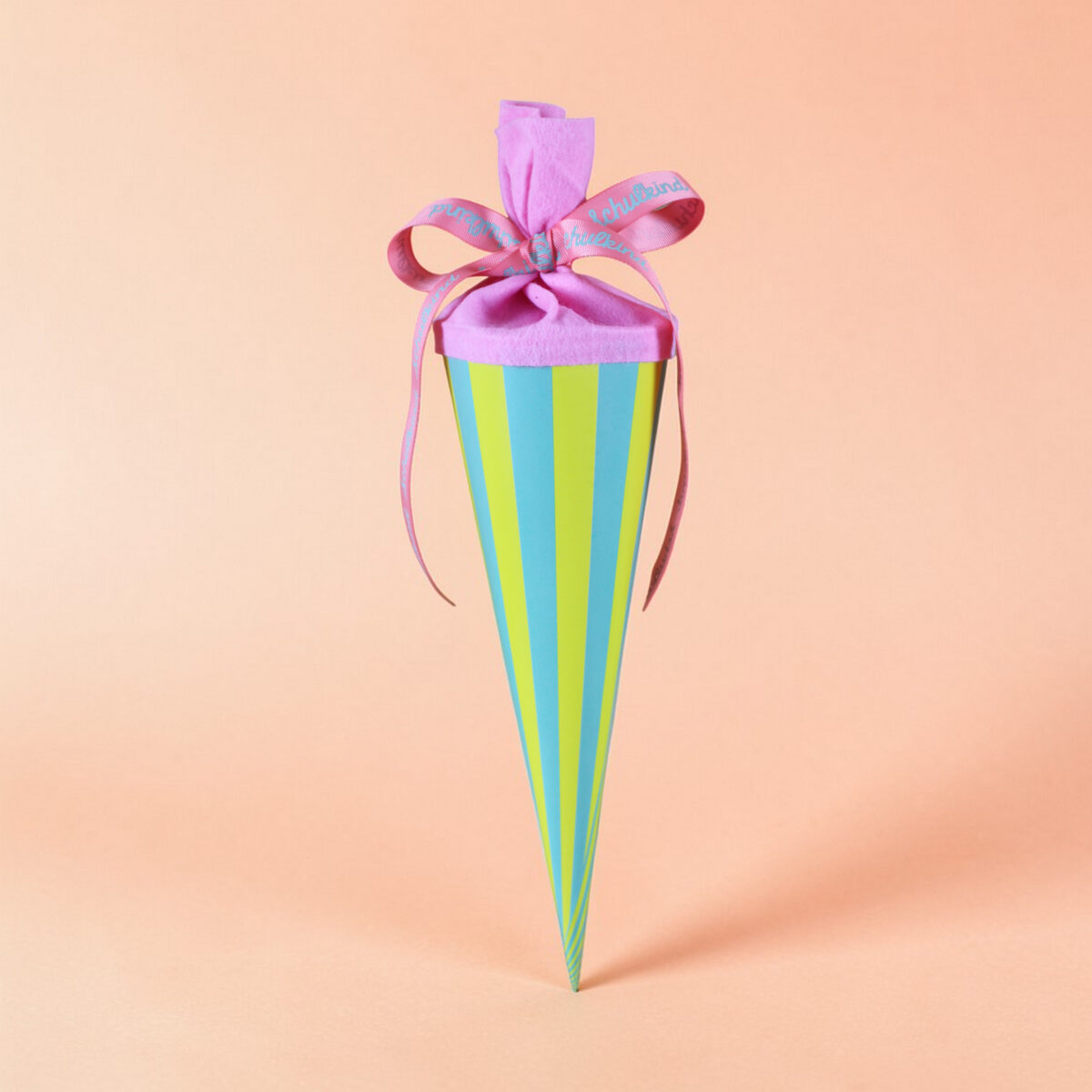 5886schultuetestripesmintgelb Avayves Feine Papeterie Und Geschenke Für Babys Und Kids